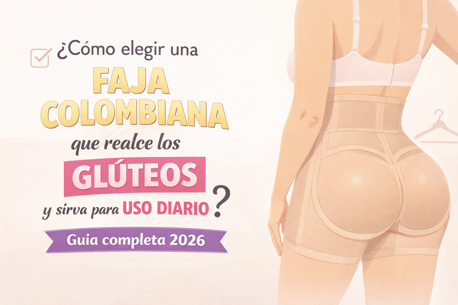 ¿Cómo elegir una faja colombiana que realce los glúteos y sirva para uso diario? Guía completa 2026