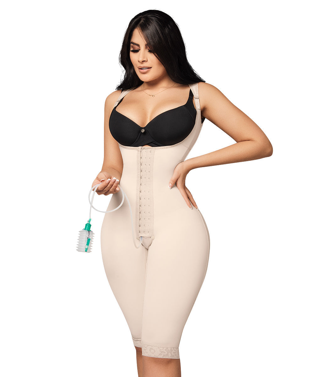 C-029 Beige Trusa Lycra Knee Central Brooch