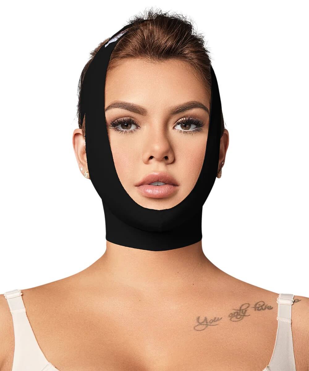 Faja facial postquirúrgica :Chin lift & jawline shaping ( Ref. C-049 / C-048 )