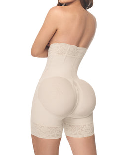 Strapless Colombian Girdle - Half Leg (Ref. O-051)