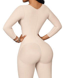 Full body post-surgical girdle: Shaped from torso to legs: Ideal for daily use and postpartum (Ref. O-102)