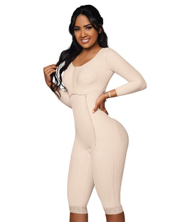 Full body post-surgical girdle: Shaped from torso to legs: Ideal for daily use and postpartum (Ref. O-102)