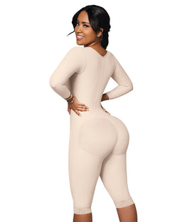 Full body post-surgical girdle: Shaped from torso to legs: Ideal for daily use and postpartum (Ref. O-102)