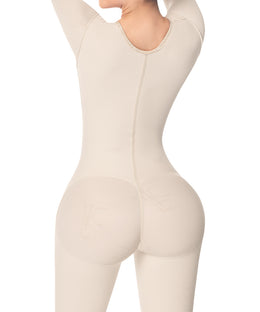 Full body post-surgical girdle: Shaped from torso to legs: Ideal for daily use and postpartum (Ref. O-102)