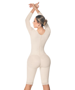 Full body post-surgical girdle: Shaped from torso to legs: Ideal for daily use and postpartum (Ref. O-102)