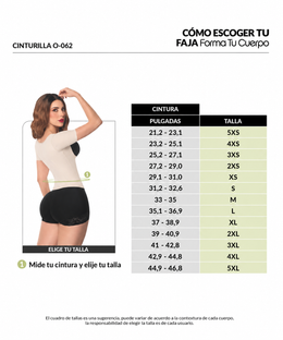 Cinturilla Colombiana con Mangas : Waist Trainer con Posture Control ( Ref. O-062)