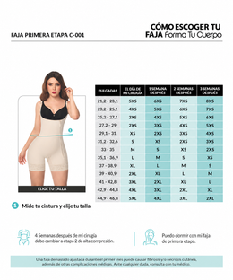 Faja postquirúrgica : Compresión post-cirugía efectiva ( REF. C-001 )