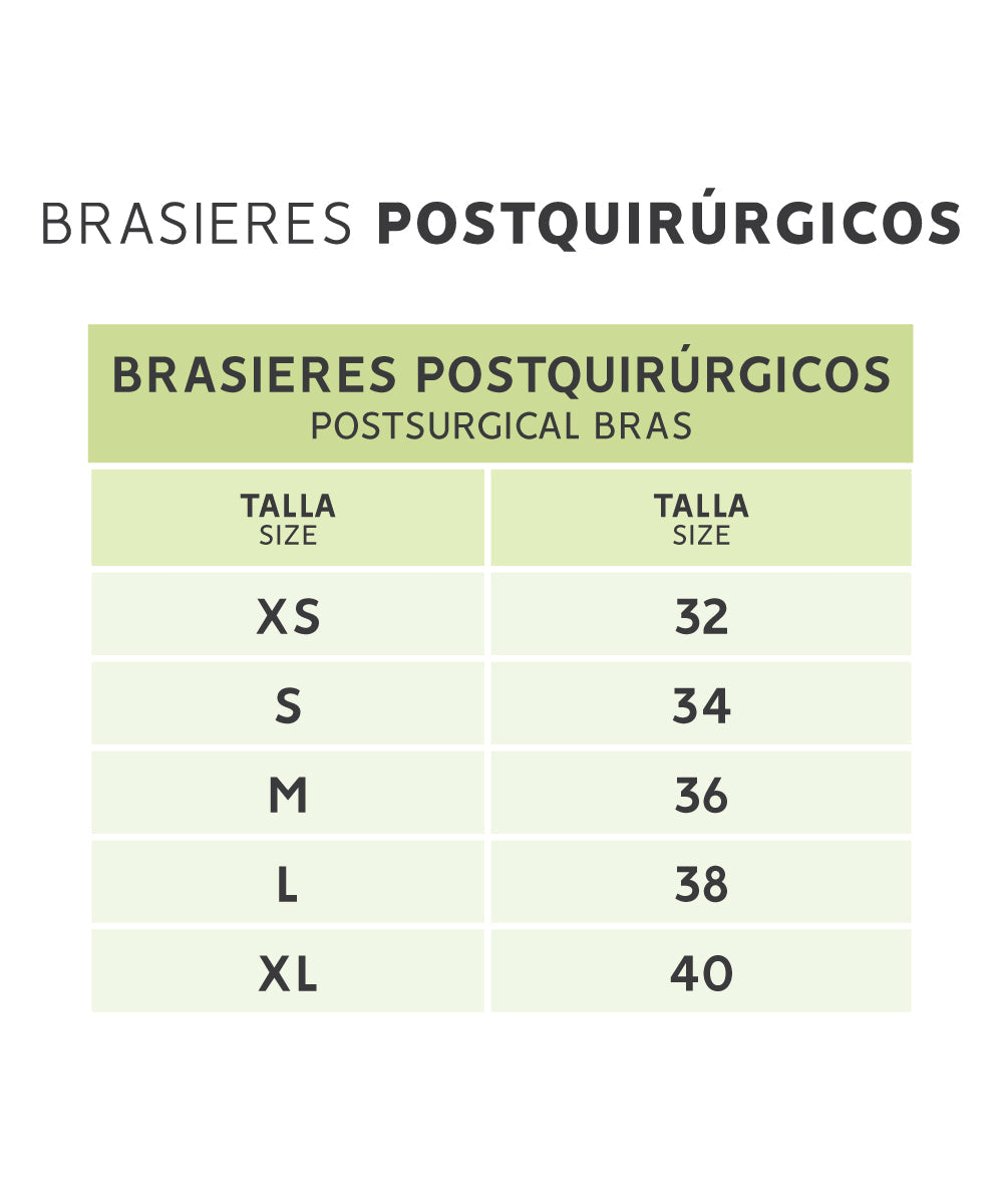 Post-operative bra with shaping girdle: Bust support &amp; tummy control (REF. C-031)