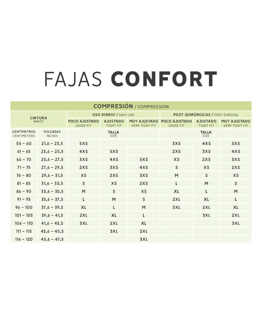 Faja postquirúrgica : Compresión post-cirugía efectiva ( REF. C-001 / C-101 )