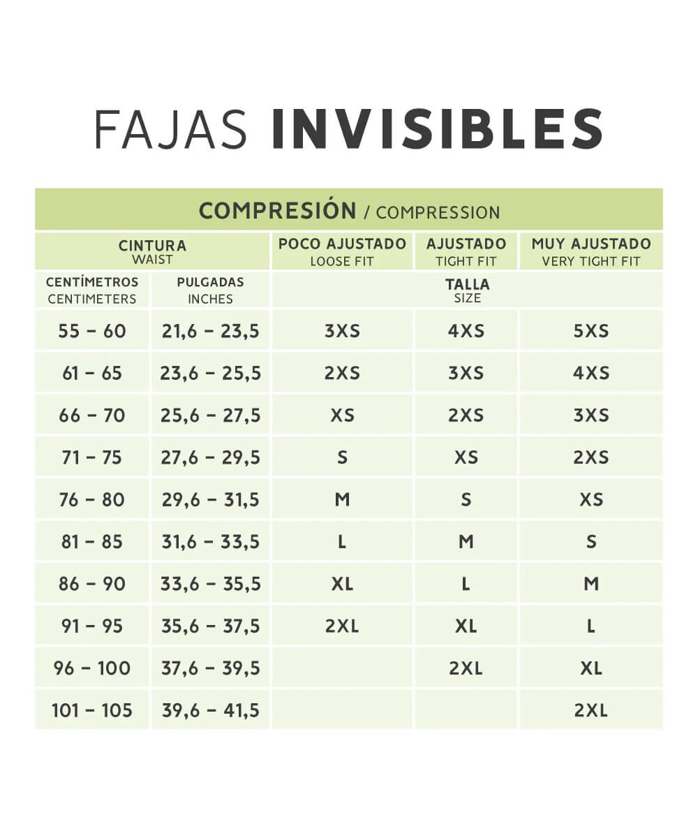 Faja short invisible - Beige ( Ref. C-042 / C-045 )