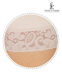 Strapless Colombian Girdle - Half Leg (Ref. O-051)