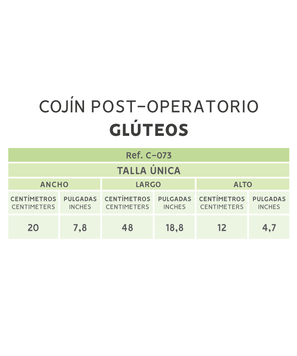 Cojín para glúteos postoperatorio: BBL pillow & comfort seat ( Ref. C-073 )