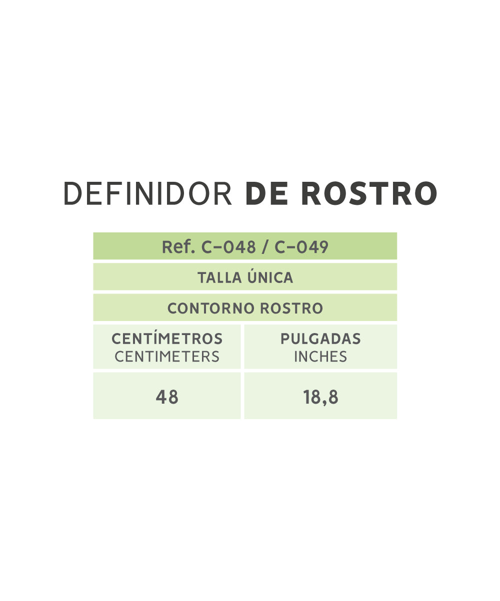 Faja facial postquirúrgica :Chin lift & jawline shaping ( Ref. C-049 / C-048 )